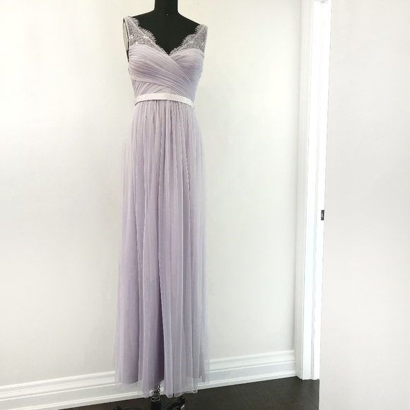Bhldn Hitherto Anthropologie Fleur Fairycore Lavender Lace Corset Maxi Dress - Picture 2 of 13